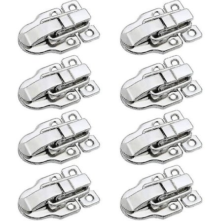 Metal Hængselgreb Toggle Spænde Lukning Fjederboks Lukning Til Bagagerum Værktøjskasse Opbevaringsboks 8stk