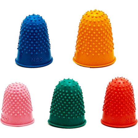 5 stk. Gummifingre til Beskyttelse af Fingerspidser