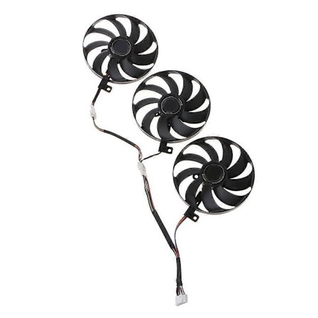3 stk. 88MM T129215SU 7-pinners kjølevifte for ROG STRIX RTX 2080 2080Ti 12V 0.5A