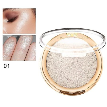 Glitter Shiny Makeup Powder Highlight Blush Plate Shimmer High Gloss Contouring Palette Fine Smooth Powder Brightening Skin Tone