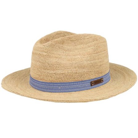 Stetson - Beige straw Hatt - Raffia Crochet Barista Natural Traveller Straw Hat @ Hatstore