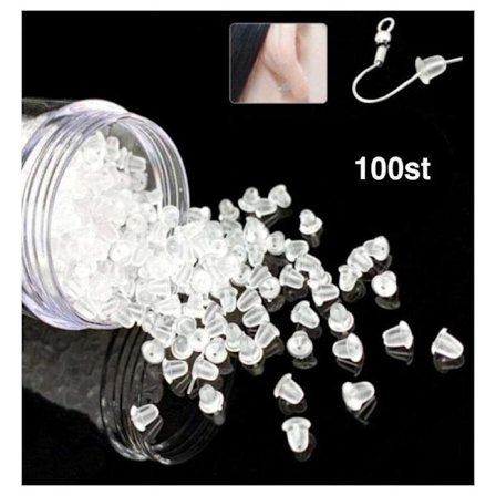 100 stk Ploppar Bakstykke til Ørepynt i Nikkelfri Latex