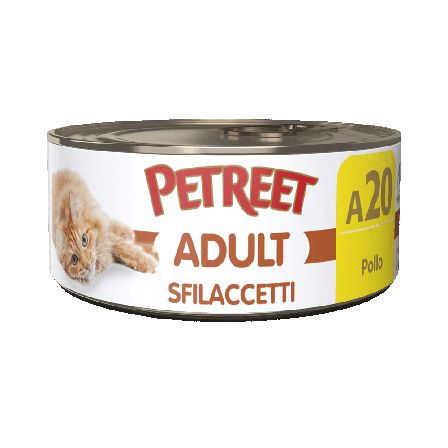 Petreet Adult Sfilaccetti Di Pollo Per Gatti Lattina 70g