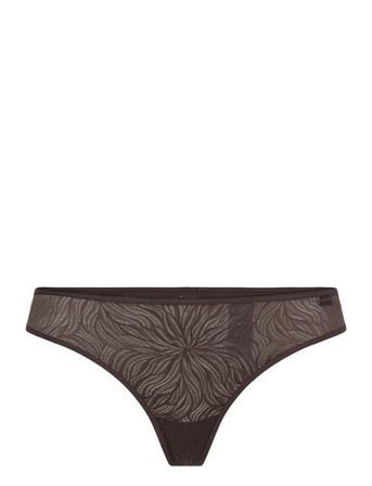 Thong Stringtruse Undertøy Brun Calvin Klein*Betinget Tilbud