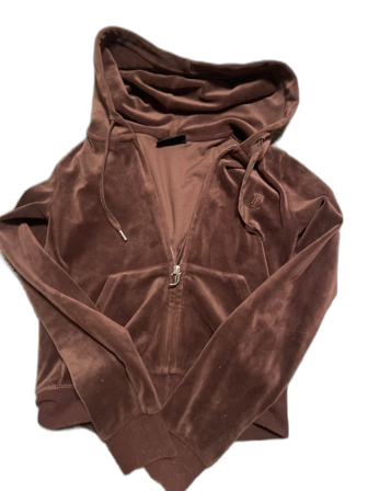 Brun velour hoodie från Juicy Couture