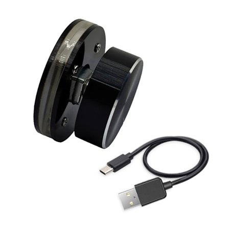 Tilpasselig USB-lydstyrkeknap Controller PC Lydstyringsenhed Øjeblikkelig Lydløs Funktion LED-effekt Plug and Play