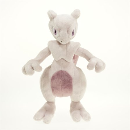 28 cm Mewtwo-Hvid Cool plysdocka, Blød og behagelig magi