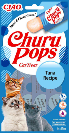 Churu - Cat Pops Tuna, 4-pakning - Katt - Kattegodteri & kattegress - Belønningsgodbiter katt - ZOO.no