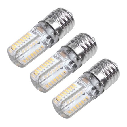 3x E17 Sokkel 5w 64 Led Pære 3014 Smd Lys Varmt Hvid Ac 110v-220v