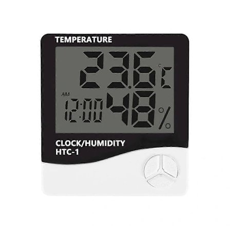 Digital LCD Innendørs Utendørs Rom Elektronisk Temperatur Luftfuktighetsmåler Termometer Hygrometer Vær JP
