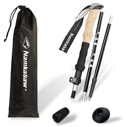 Ultralet Trekking Stav Foldbar Vandrestav Udendørs Vandrestok