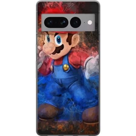 Google Pixel 7 Pro Genomskinligt Skal Super Mario Bros
