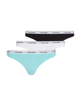 Thong 3Pk Patterned Calvin Klein