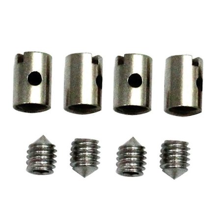 8 stk. loddefrie kabelnipler 5 mm gasspjeld choke for motorsykkel scooter quad gressklipper