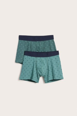 Kappahl | Boxerkalsong 2-pack | Mörkgrön