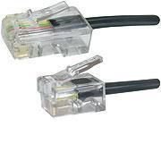 MicroConnect RJ11-RJ45 5M M/M Black