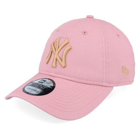 New Era - MLB Rosa unconstructed Keps - New York Yankees League Essential 9TWENTY Pink Dad Cap @ Hatstore