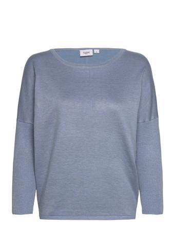 A2561, Milasz R-Neck Pullover Pullover Blå Saint Tropez*Betinget Tilbud