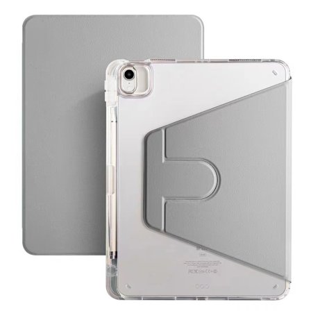 Fodral för iPad 10 2022/ 11 A16 Grå Hög Transparent Roterande Skärmstativ