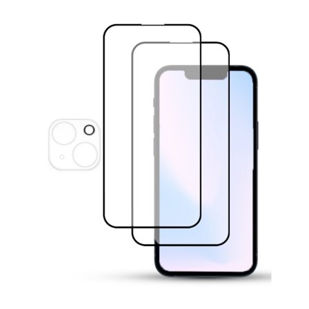 2-Pack IPHONE 15 Näytönsuoja - Karkaistu Lasi 9H - Super laatu 3D