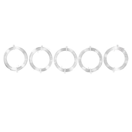 5 st Aluminiumtråd Pärlor Smyckestillverkning Trådrulle Örhängen Armband Handgjorda Fynd