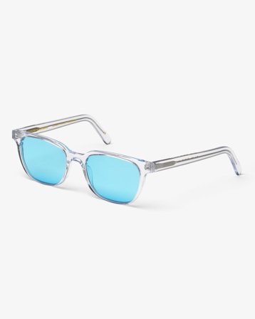 Sunglass 14 - Crystal Clear - Blue - One Size