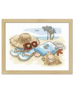 Broderikit Billede Strand - Riolis