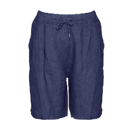 Tiffany 181017, Shorts, Linen - Blue Navy Shorts Dam Blå M/L