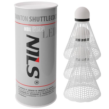 LED nylon fjerbolde, pakke med 3