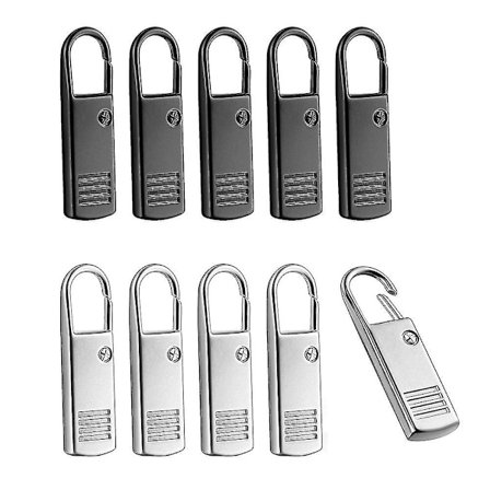 10 stk. metal lynlås vedhæng lynlås glider forlænger kompatible kufferter rygsække