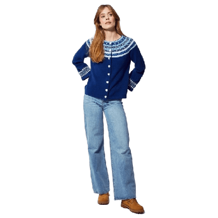 Jumperfabriken Vendela Cardigan Tröjor Dam Blå XS