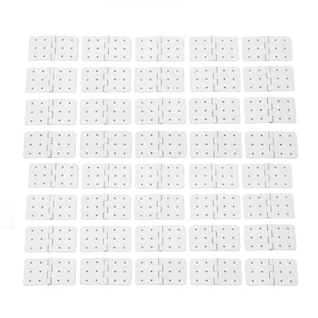 40 ST RC Pinnade Gångjärn Fjärrkontroll Flygplan Plast Gångjärn Modell Flygplansvinge Delar L Storlek