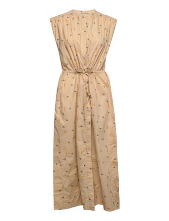 Etty Maxi Dress Polvipituinen Mekko Beige Second Female