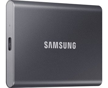 Samsung-T7 Portable SSD 1TB Grey-Kompakt ekstern SSD på 1 TB med USB 3.2 Gen 2-Data storage-Ekstern SSD