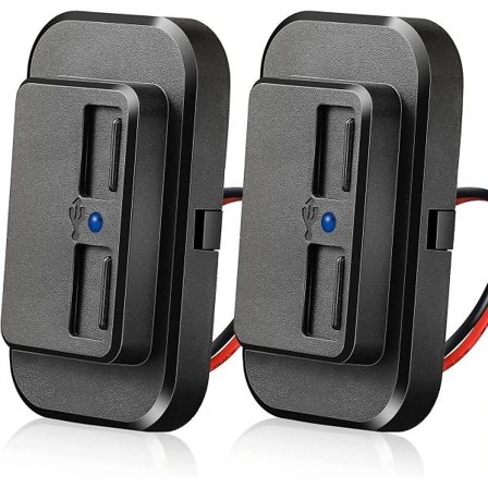 USB-stikkontakt til bil 12V USB-stikkontakt til bil USB-port Panelmontering 12V USB-opladning