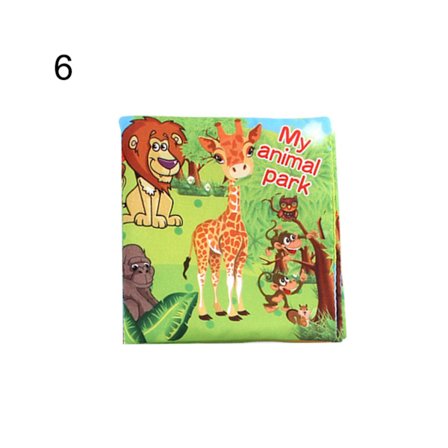 Baby Kids Grönsaker Djur Bokstäver Kognition Tidig Utbildning Tyg Bok Leksak - 6