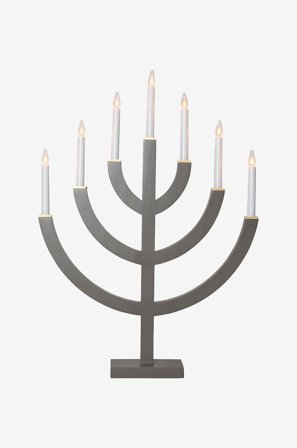 Star Trading - Ljusstake Anno 71cm - Brun - Adventsljusstakar - Från Homeroom