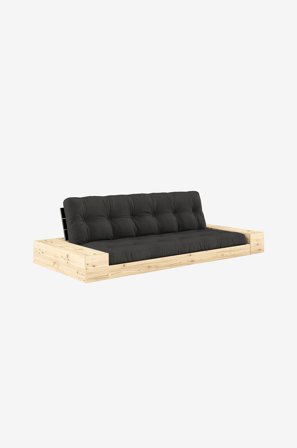 Karup Design - Base Sovesofa m. 2 sidebokse Tre-personers - Grå - Sovesofaer - Fra Homeroom