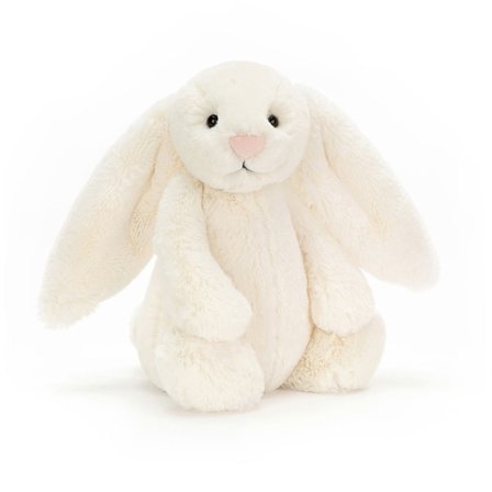 Jellycat Bashful Luxe Luna Kanin Gosedjur, Stor 51 cm | Kanin och Gosedjurskanin | Klassisk Barnpresent vit{FY}