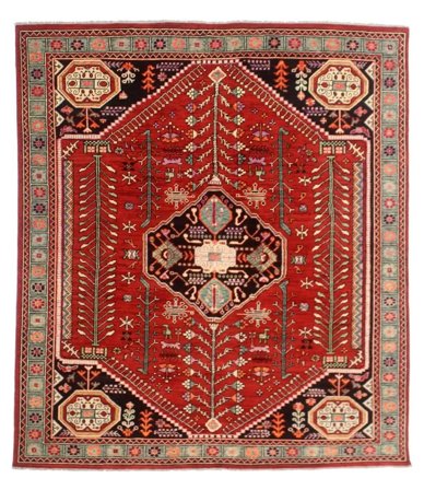 Hand Knotted Kazak Fine Rug 246X291 Wool Large