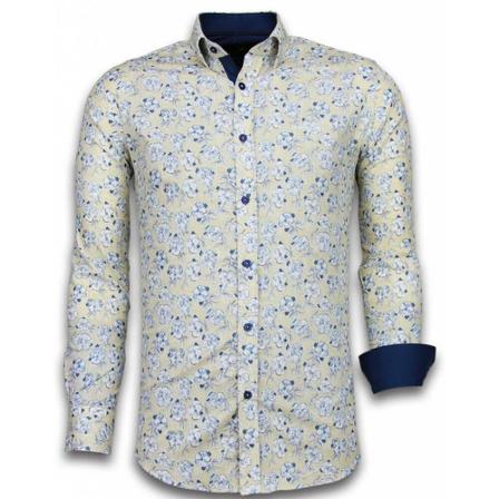 Gentile Bellini - Skjortor - Beige - Herr - Storlek: L, Herr, Storlek: L