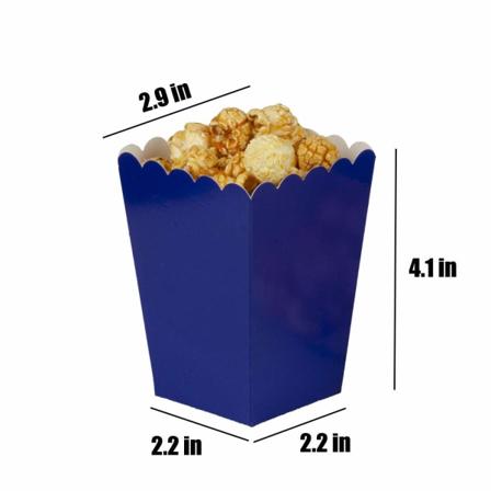 Popcornbokse Papkasser Til Festtilbehør, Pakke med 10