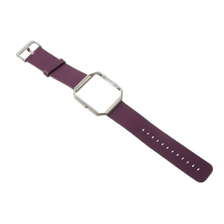 Fitbit Blaze Armband i Massivt Läder - Lila