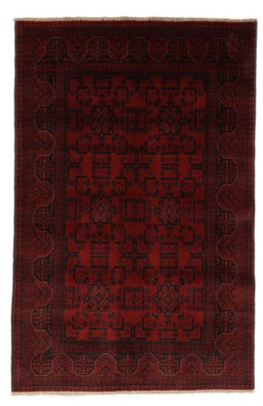 Afghan Khal Mohammadi Matta Orientalisk Svart/Mörkröd (Ull, Afghanistan)