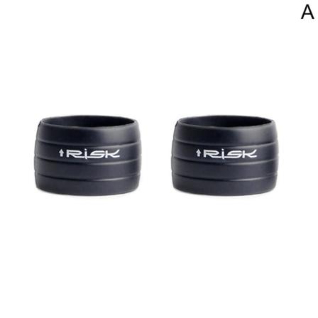 1 Par Mtb Road Cycling Bike Fix Ring Gel Silikon Handtag Gri