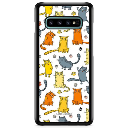 Bjornberry Skal Samsung Galaxy S10 Plus - Kattmönster