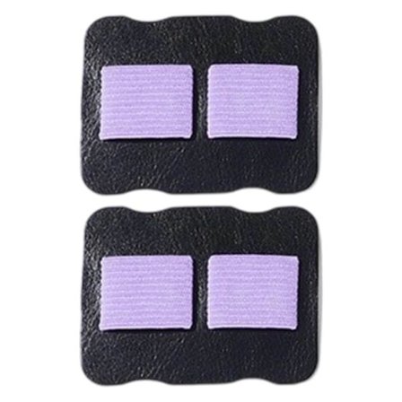 2 stk. Læder Penneholder med Dobbelt Elastikbånd Selvklæbende Elastikbånd Penneclips til Hardcover Notesbog Journal Tablet Lilla