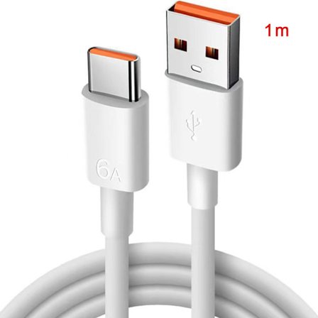 120W USB Typ C-kabel 6A Snabbladdning Typ C-kablar Snabbladdning