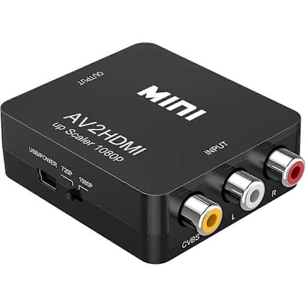 [PLEE] AV till HDMI-adapter Mini AV CVBS till HDMI-adapter
