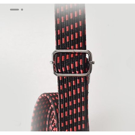 2 stk. Bungee-stropper, Bagageremme, Stropper med Spændingskroge til Cykel, Flytning, Emballage og Sikring (4 Meter Lange, Blå)